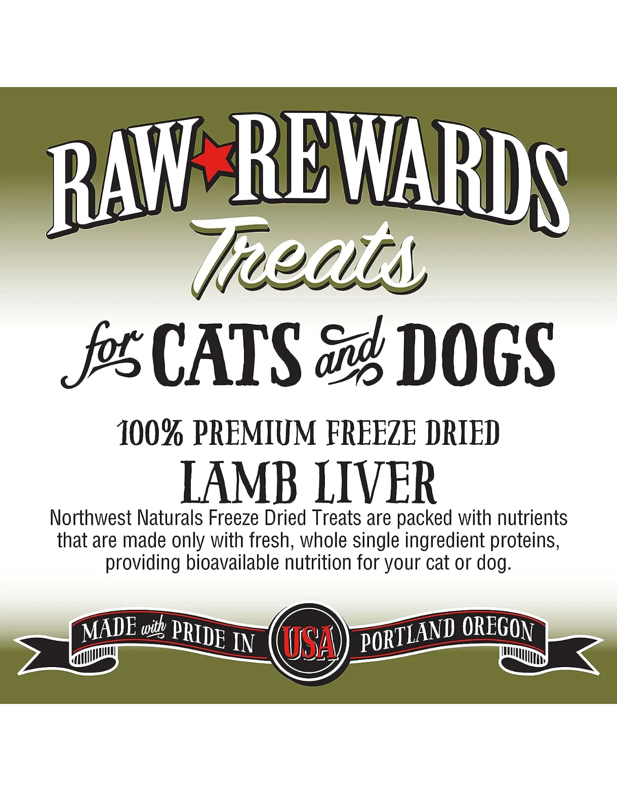 Northwest Naturals Raw Rewards 3oz Freeze Dried Lamb Liver Treats for Dogs & Cats image 4