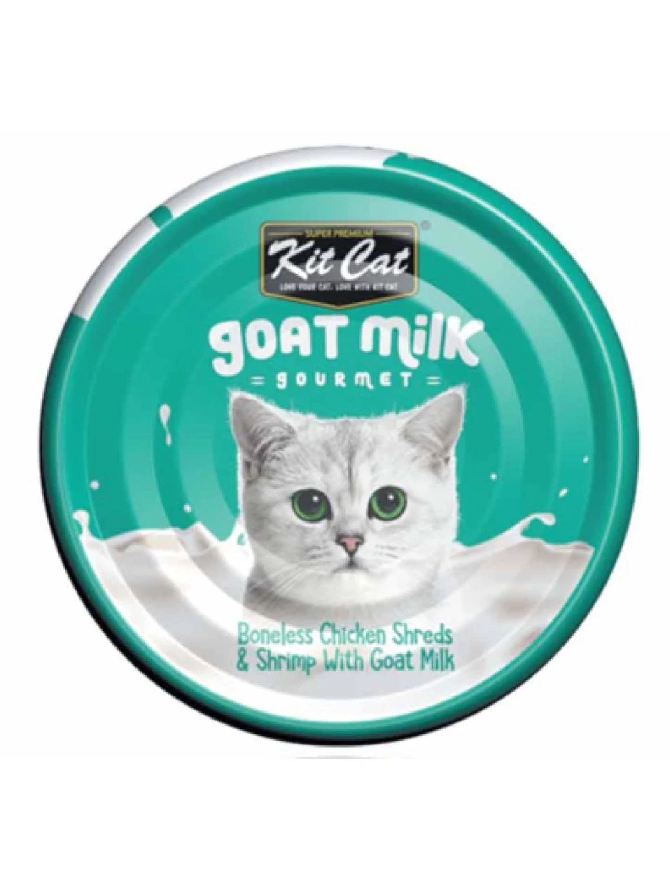 Kit Cat 70g Goat Milk Gourmet Boneless Chicken Shreds & Shrimp With Goat Milk Wet Cat Food (EXP: 11 Sep 2027) image 2