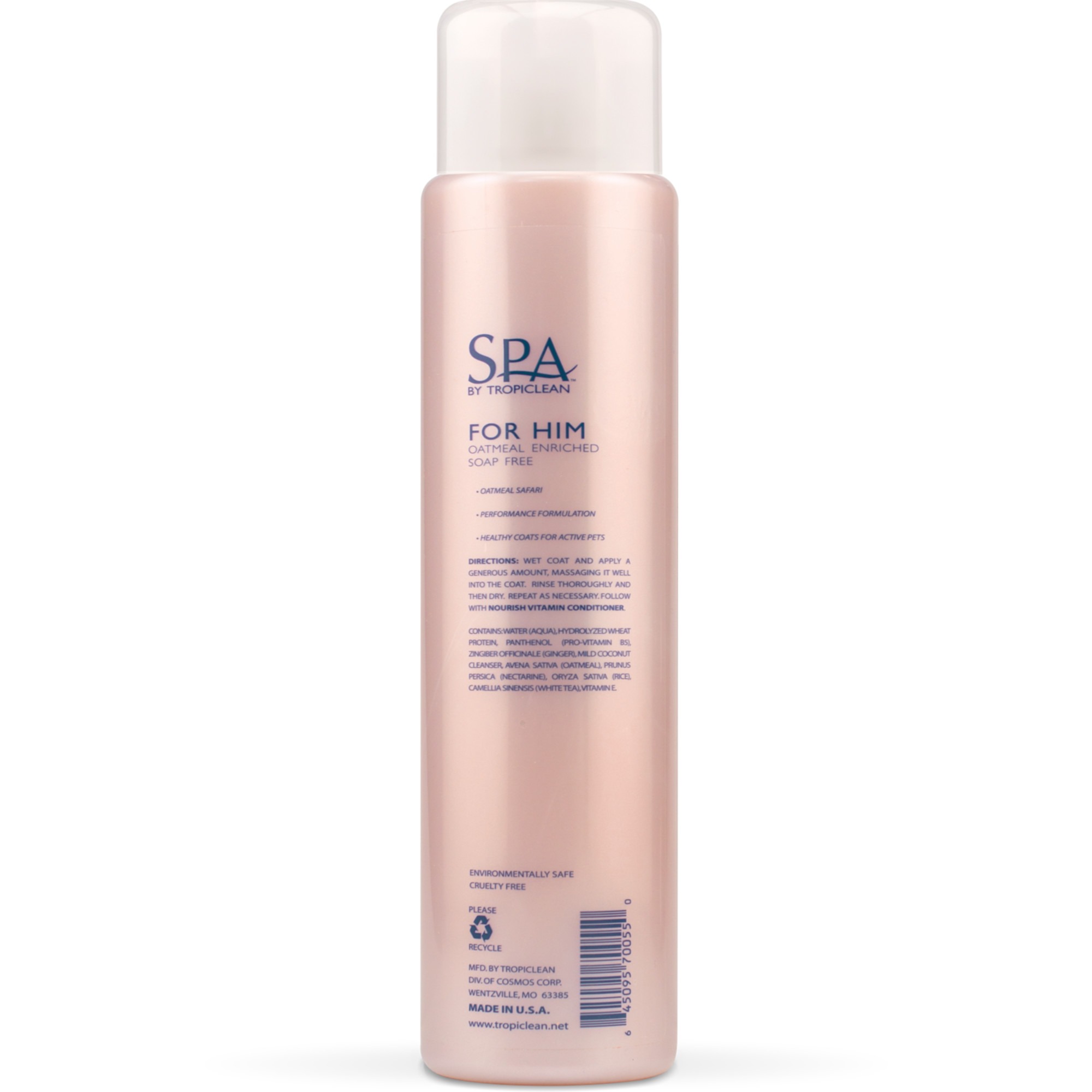 Tropiclean SPA Lavish 16oz (473ml) SPORT For Him Pet Shampoo image 2