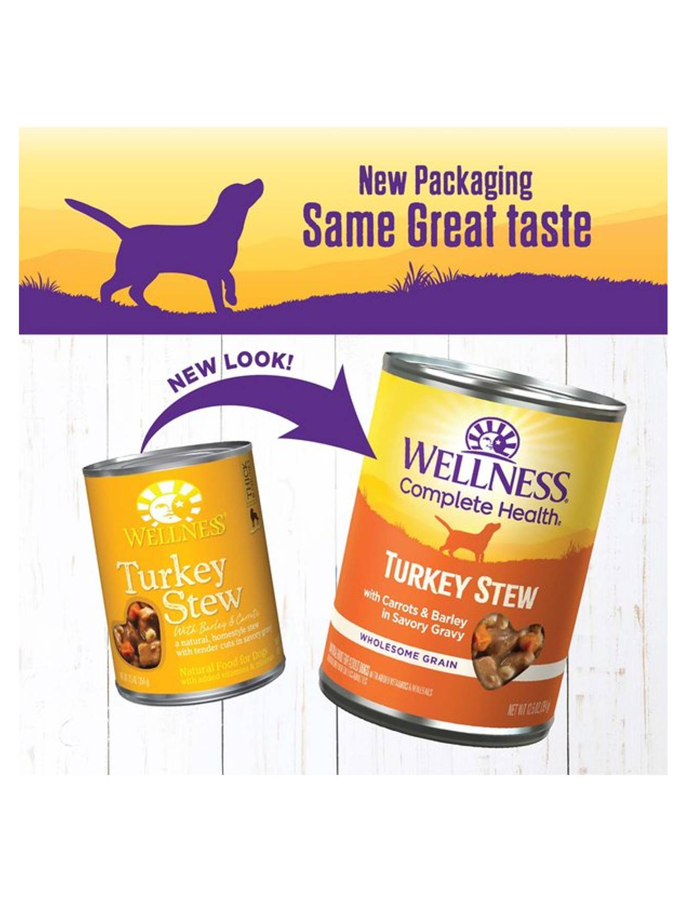 Wellness Stew Turkey with Barley & Carrots Wet Dog Food 354g image 5