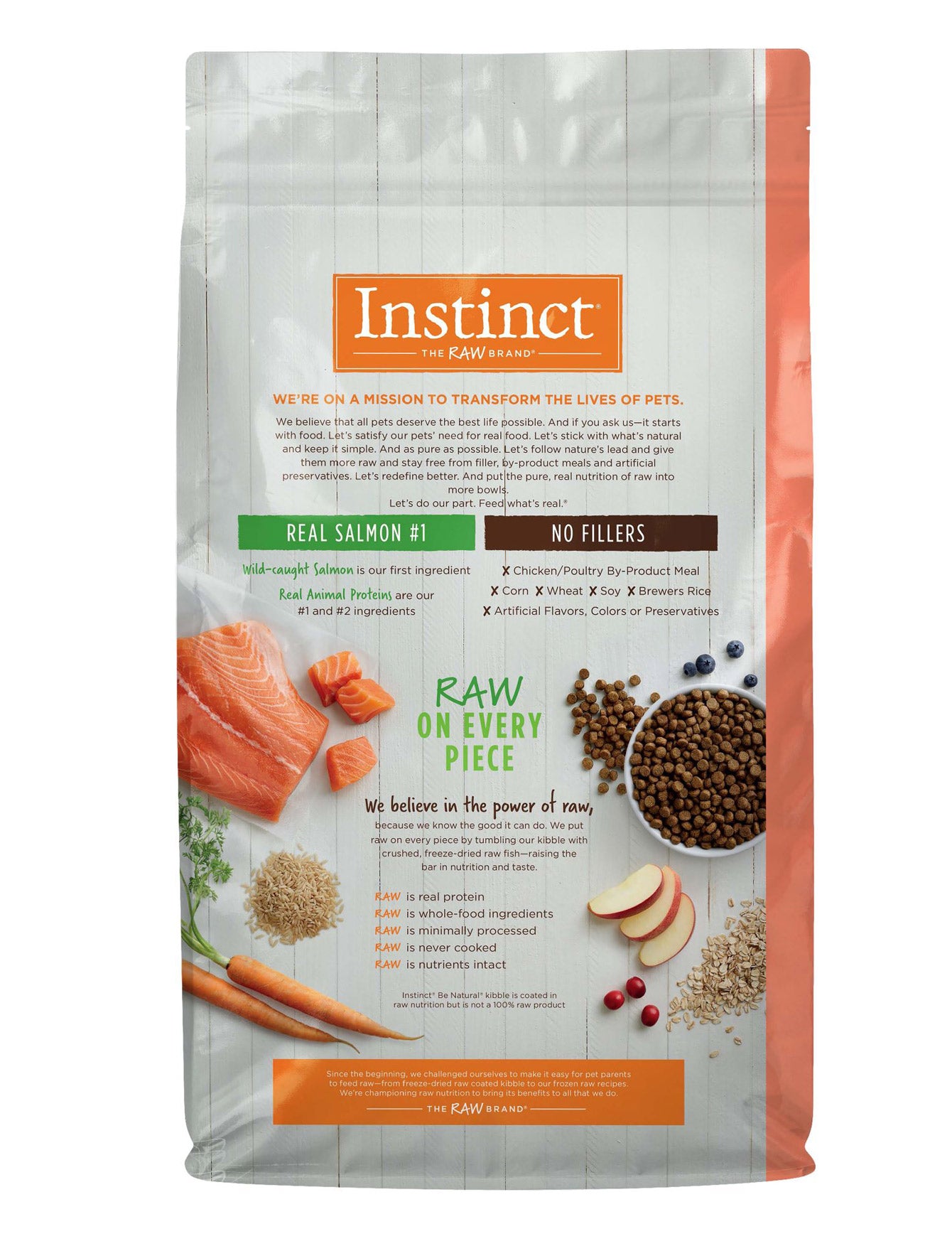 Instinct Be Natural Dog 24lb Real Salmon & Brown Rice Recipe Dry Dog Food image 2