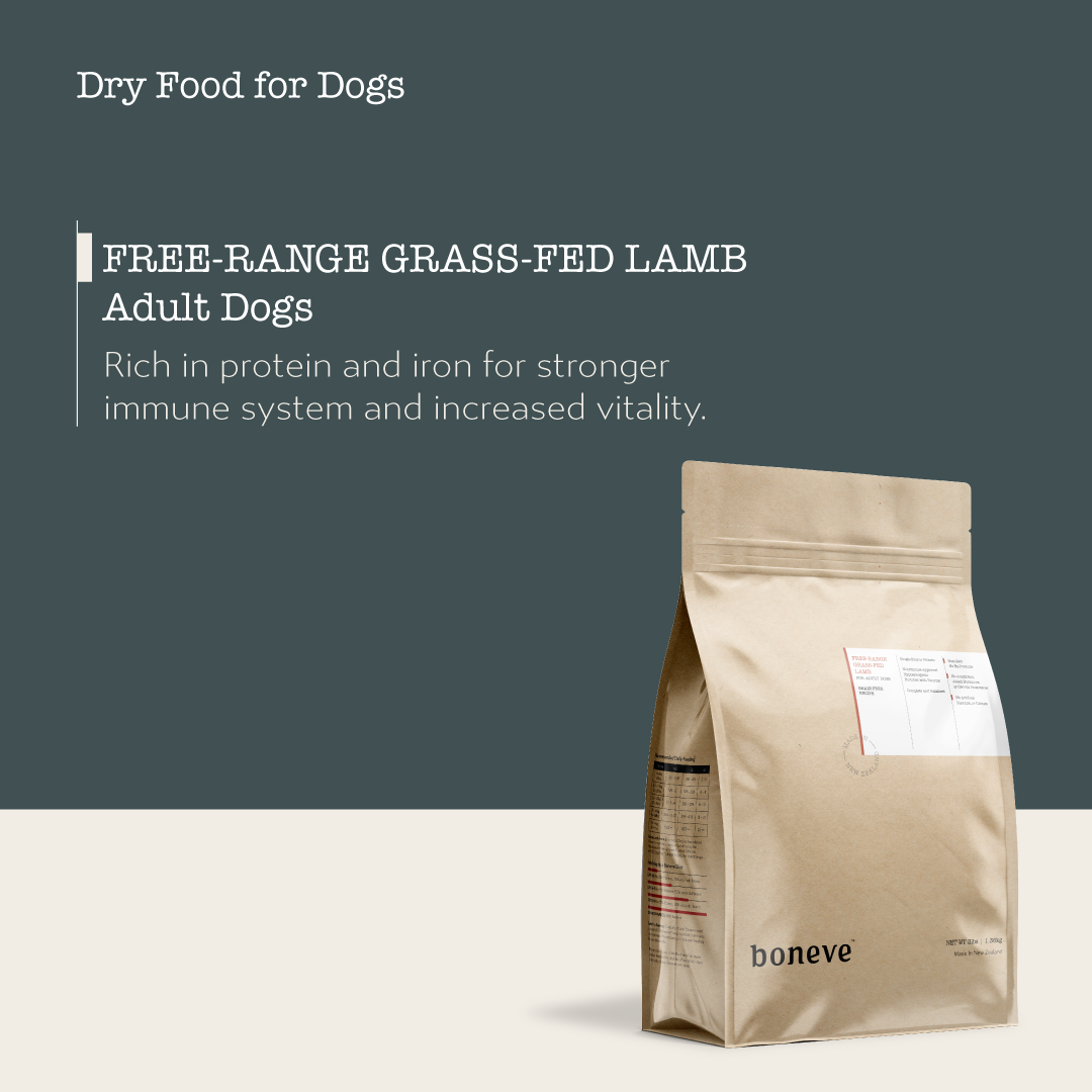 Boneve Earthmade Dog 3lbs (1.36kg) Free Range Grass-Fed Lamb Grain Free Dry Dog Food image 8