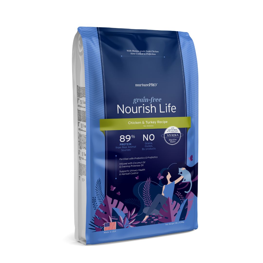 Nurture Pro Cat Nourish Life Grain Free Chicken & Turkey For Kitten Dry Cat Food image 4