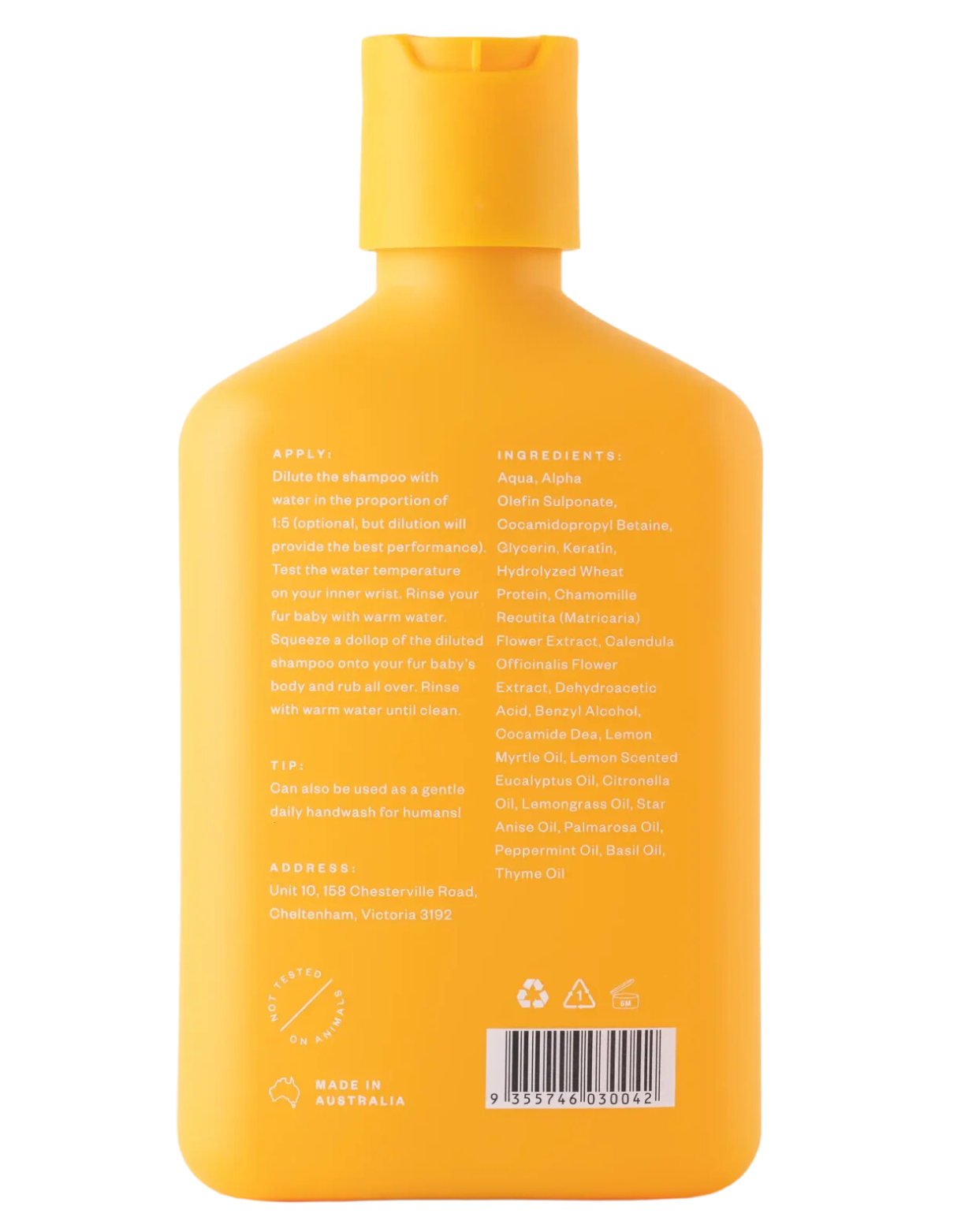 Troopets 340ml Relief Lemon Myrtle Shampoo for Dogs image 2