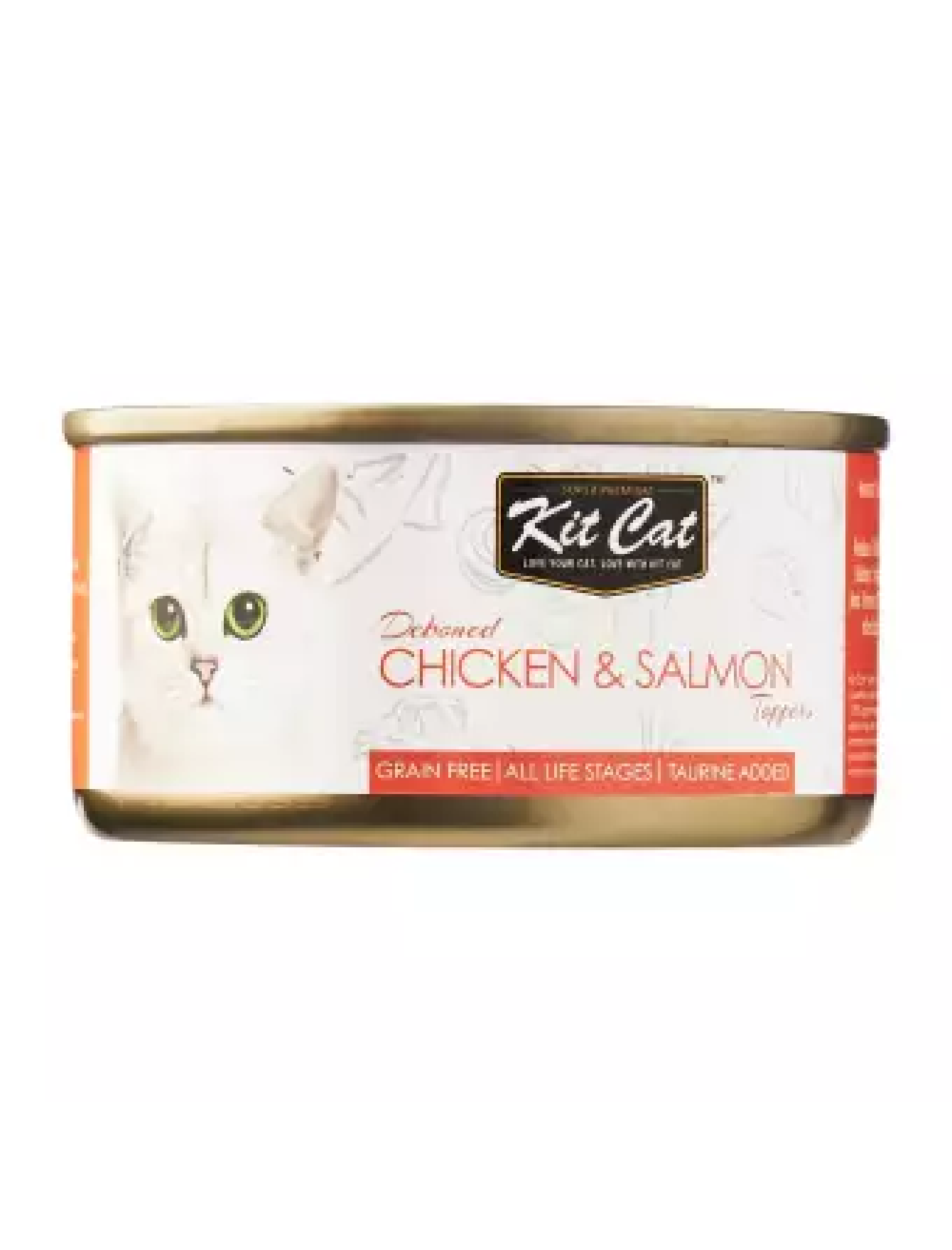 Kit Cat 80g Deboned Toppers Canned Chicken & Salmon Wet Cat Food image 3