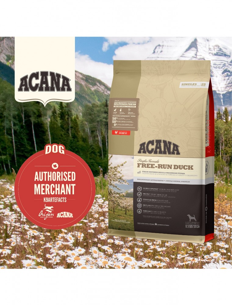 Acana Dog Singles 6kg Free-Run Duck Dry dog Food image 6