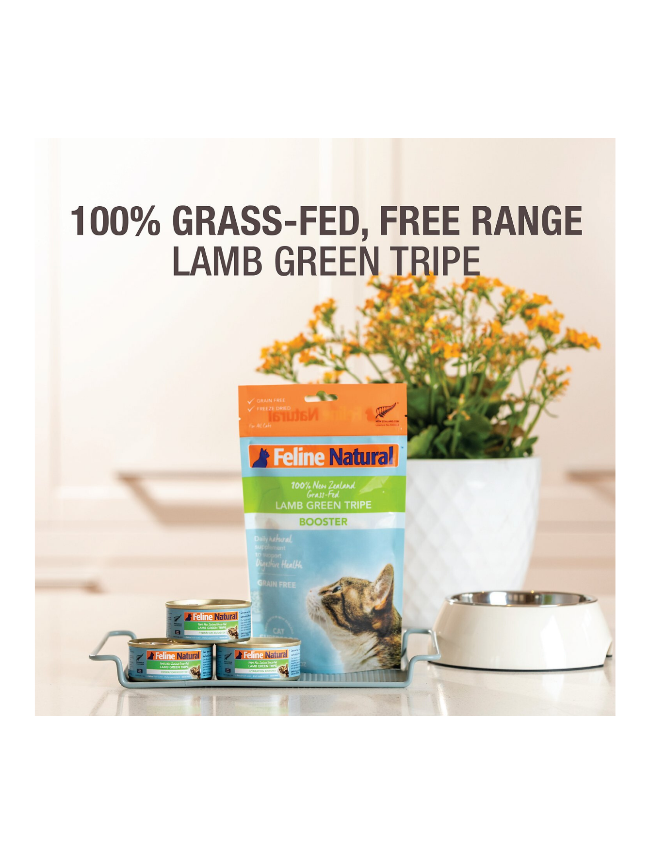 Feline Natural Freeze Dried Booster 57g Lamb Green Tripe Dry Cat Food (EXP: 11 Feb 2027) image 3