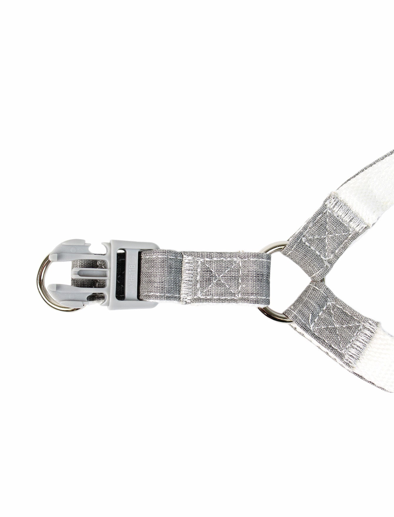 Paw Made Essentials Bamboo Fabric Harness in Pewter Medium image 9