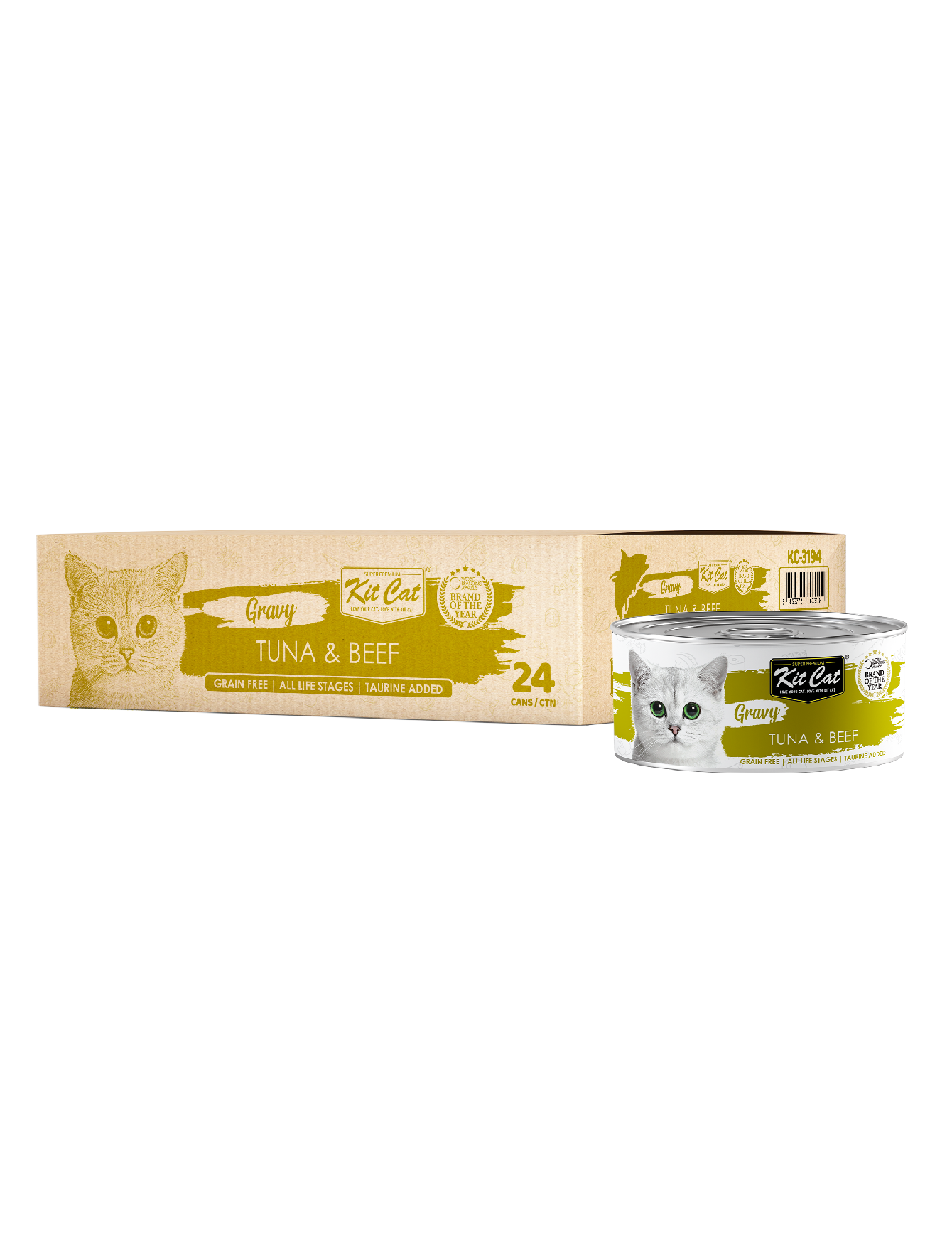 Kit Cat 70g Gravy Canned Tuna & Beef Wet Cat Food (EXP: 06 Nov 2027) image 3