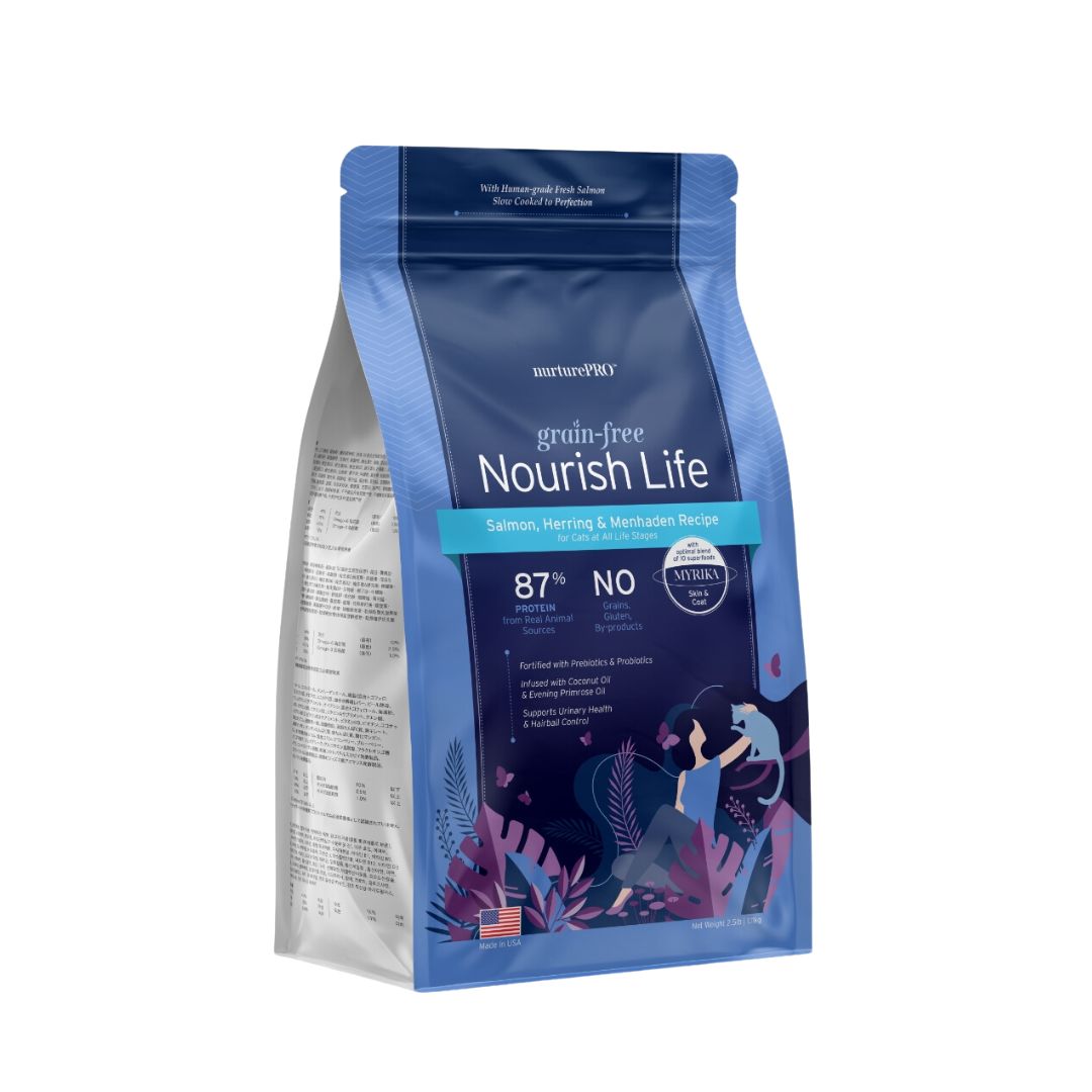 Nurture Pro Cat Nourish Life Grain-Free Salmon, Herring and Menhaden All Life Stages Dry Cat Food image 2