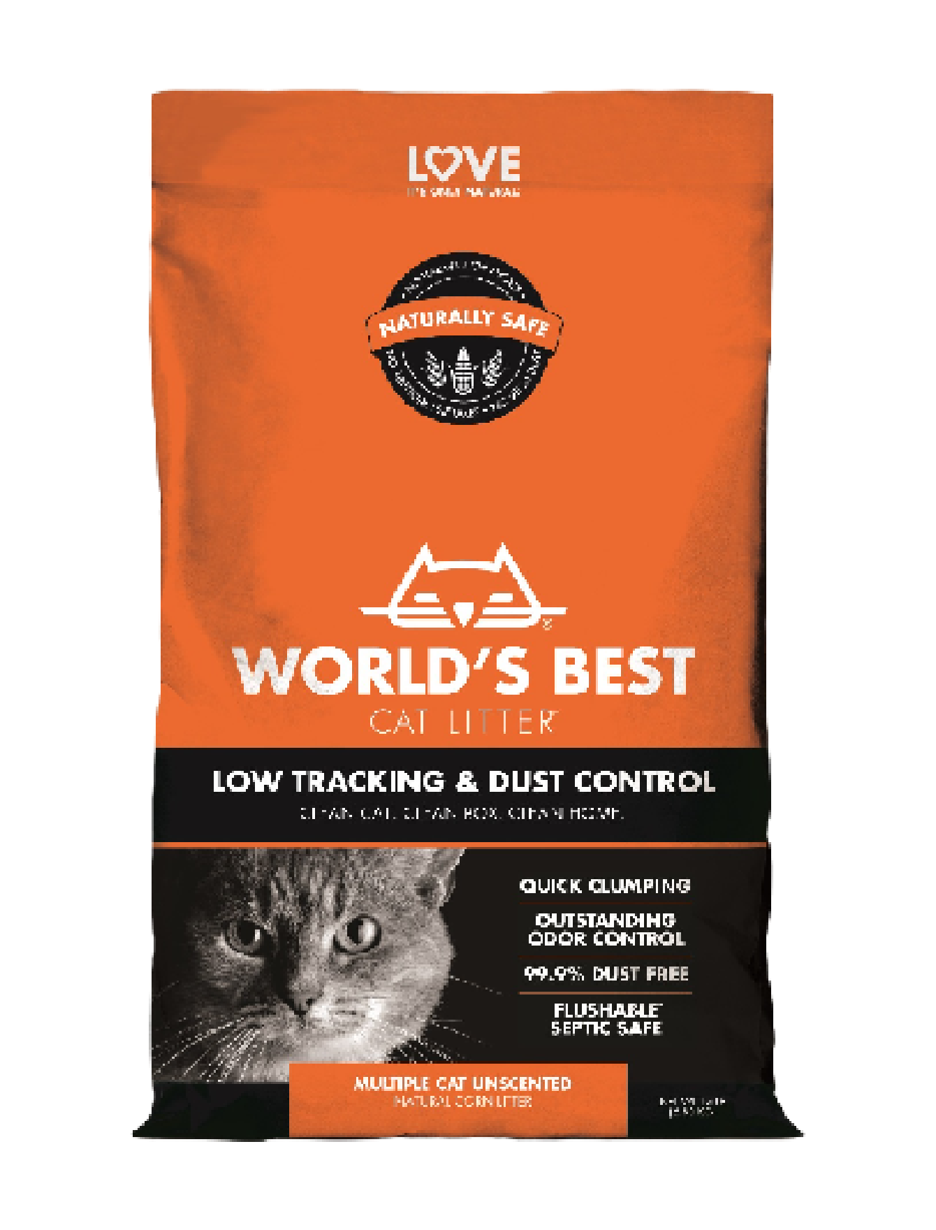 WORLD'S BEST CAT LITTER 15lb/6.8kg Low Tracking Cat Litter image 2