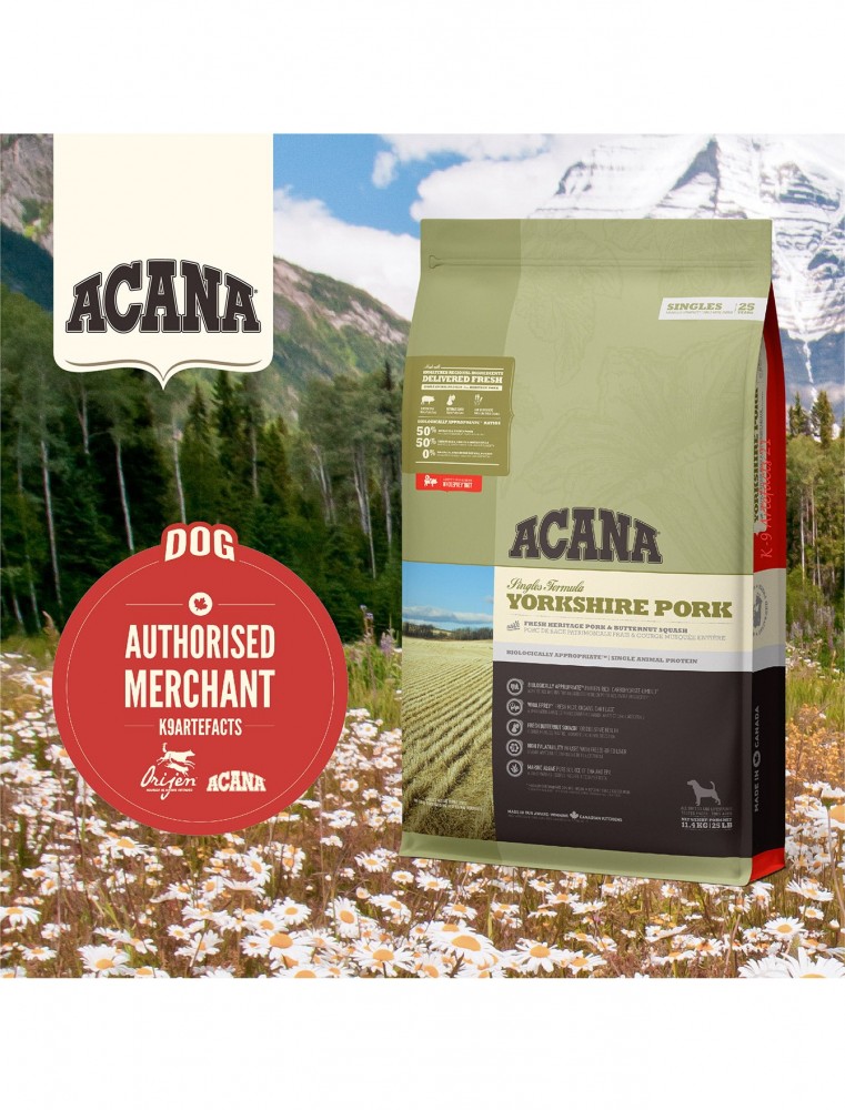 Acana Dog Singles 11.4kg Yorkshire Pork Dry dog Food image 6