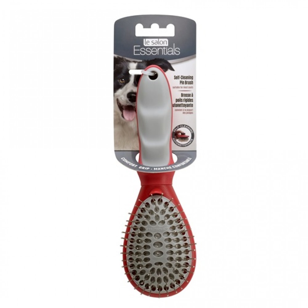 Le Salon Essential Dog Self-cleaning Pin Brush Large image 2