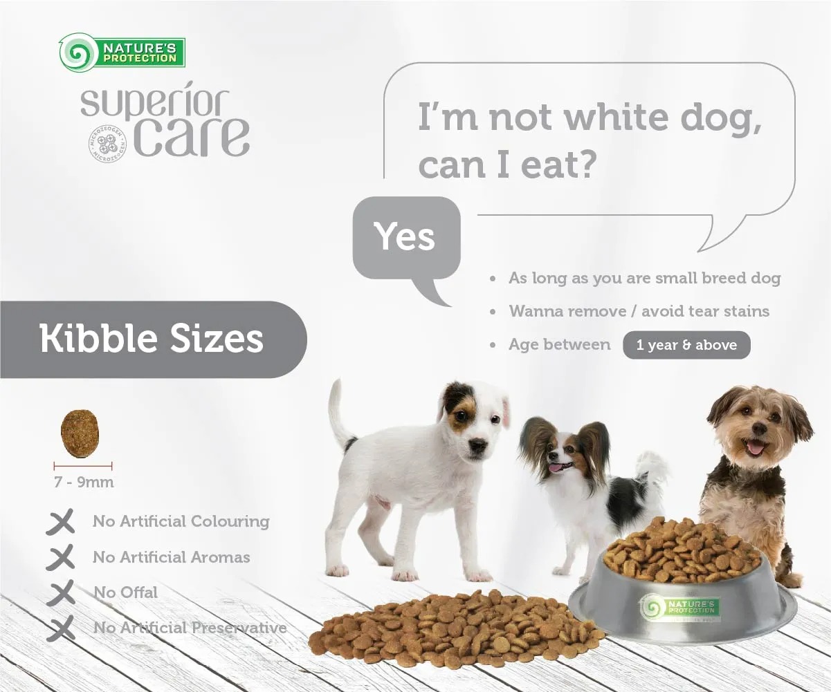 Nature's Protection Dog 1.5kg Superior Care White Dogs Lamb Small Breed Dry Dog Food image 7