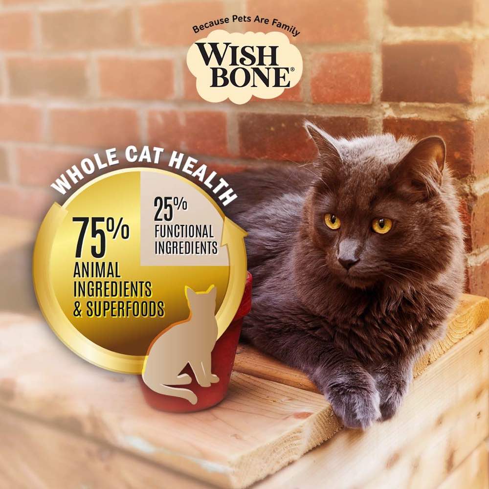 Wishbone Cat 4lb Roost Chicken Whole Pet Health w/8 Superfoods Dry Cat Food image 3