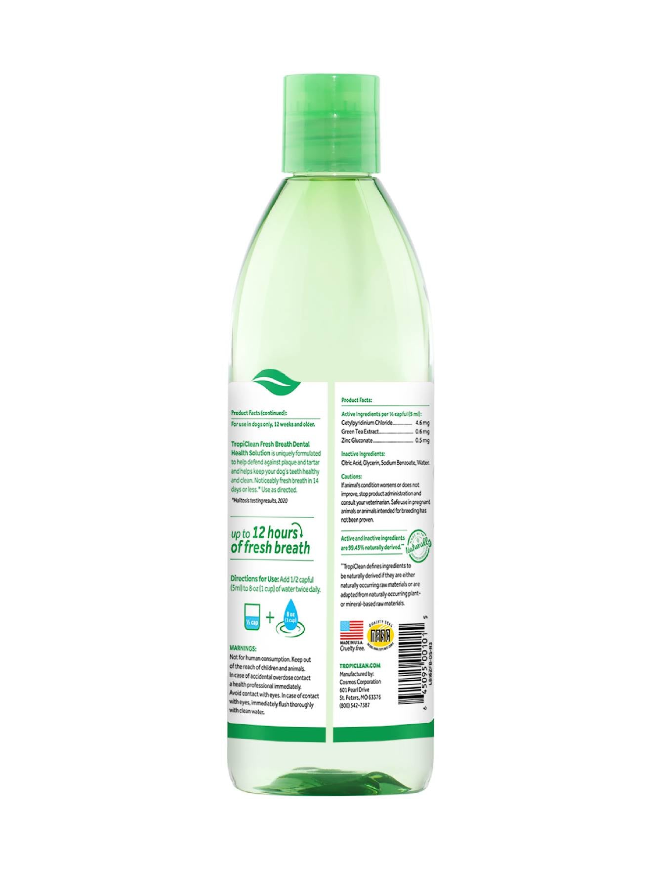Tropiclean Fresh Breath Dog Dental Health Solution 1L image 2