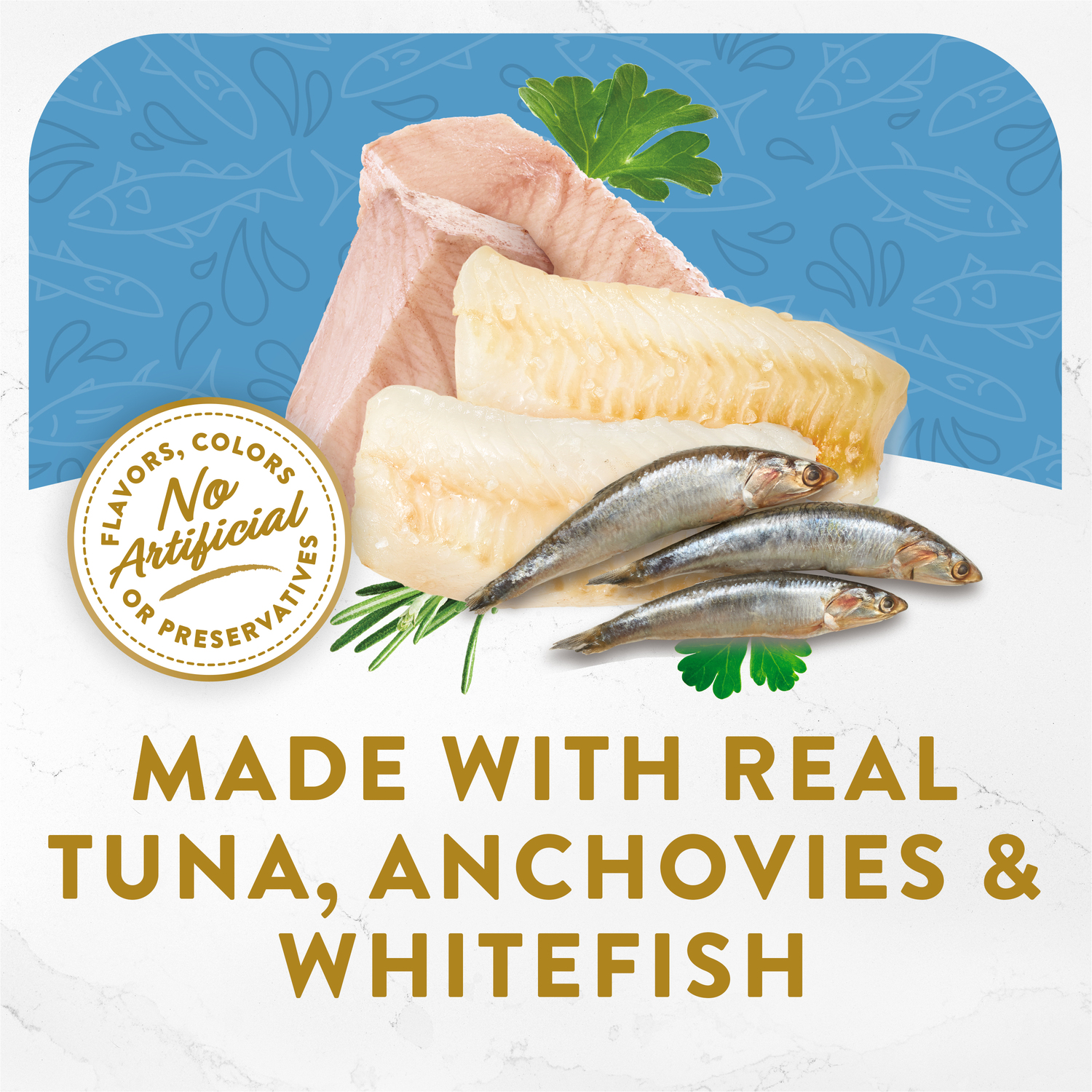Fancy Feast Cat 40g Broths Classic Tuna, Anchovies & Whitefish Wet Cat Food image 4