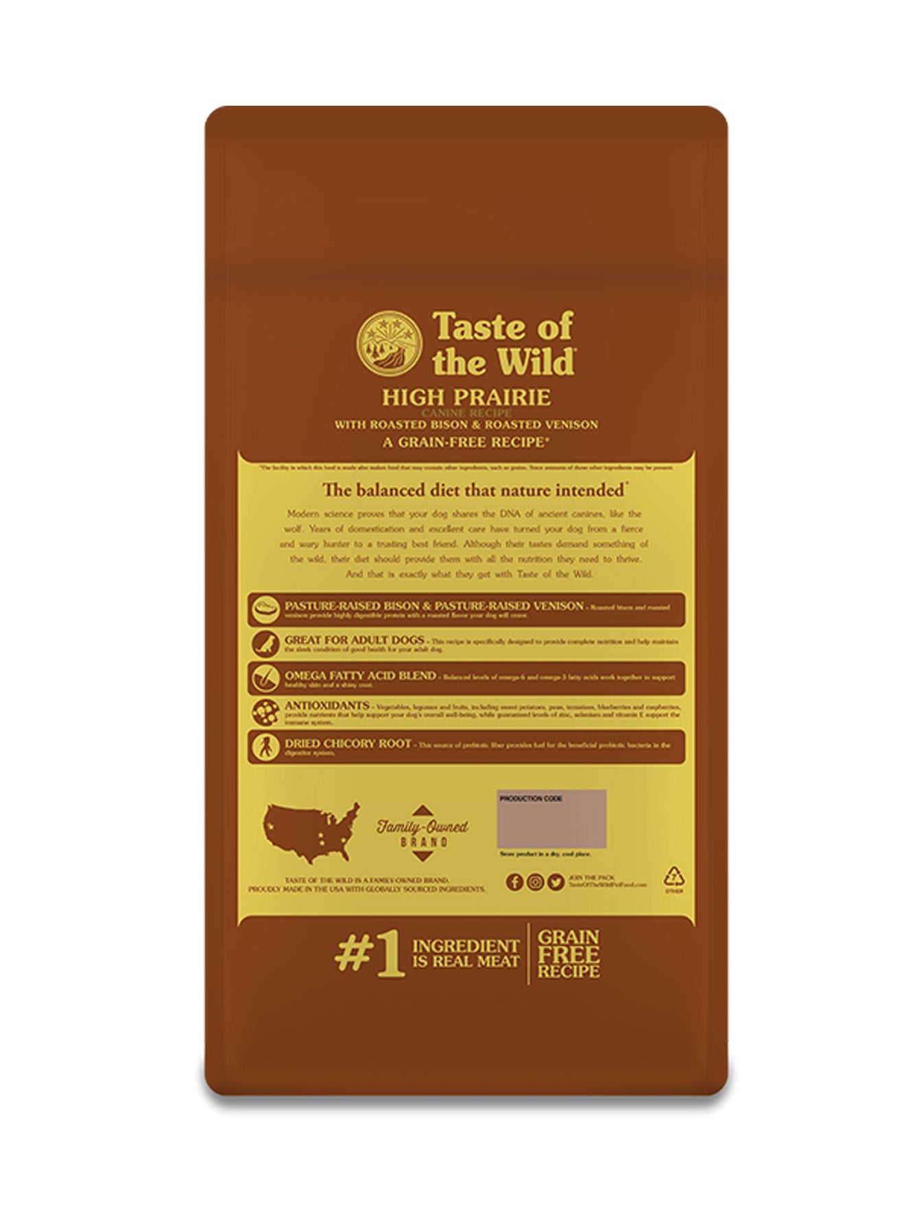 Taste of the Wild Dog 500g High Prairie Recipe with Roasted Bison & Roasted Venison Canine Dry Dog Food image 5