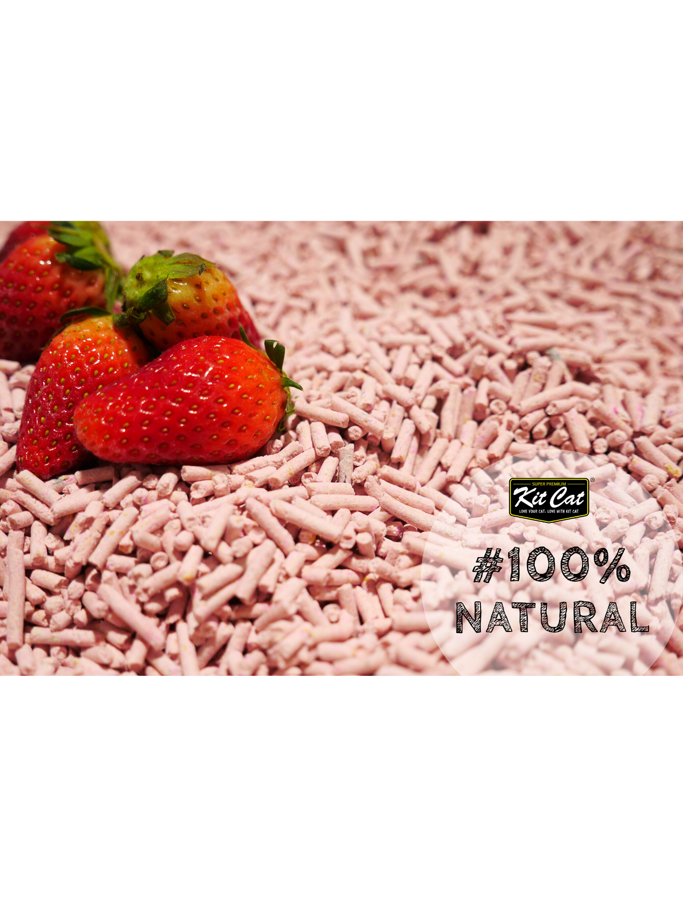 Kit Cat 7L Soya Clump Strawberry Cat Litter image 2