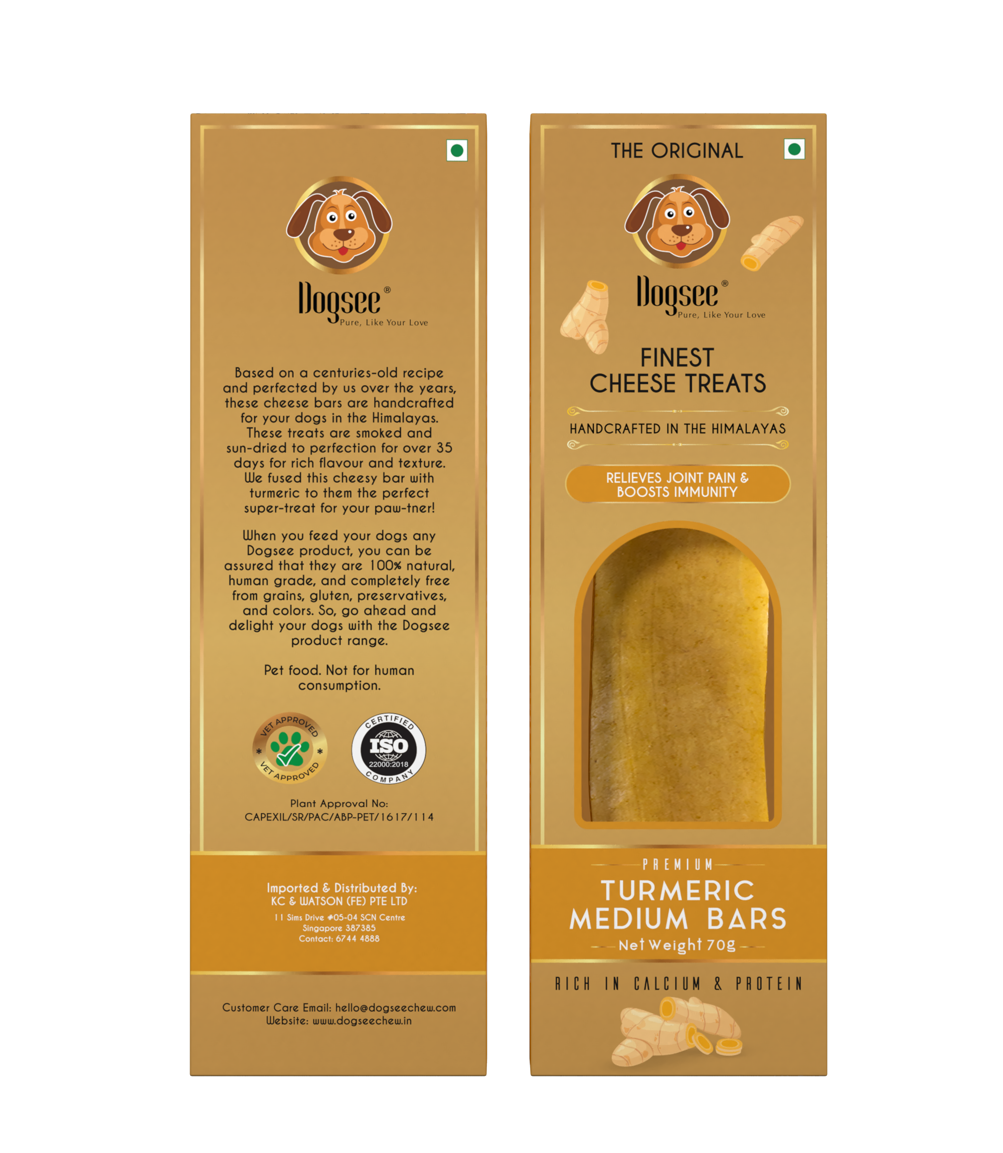 Dogsee Dental Chew Singles Medium Long-lasting Tumeric 70g for Medium Dogs image 3