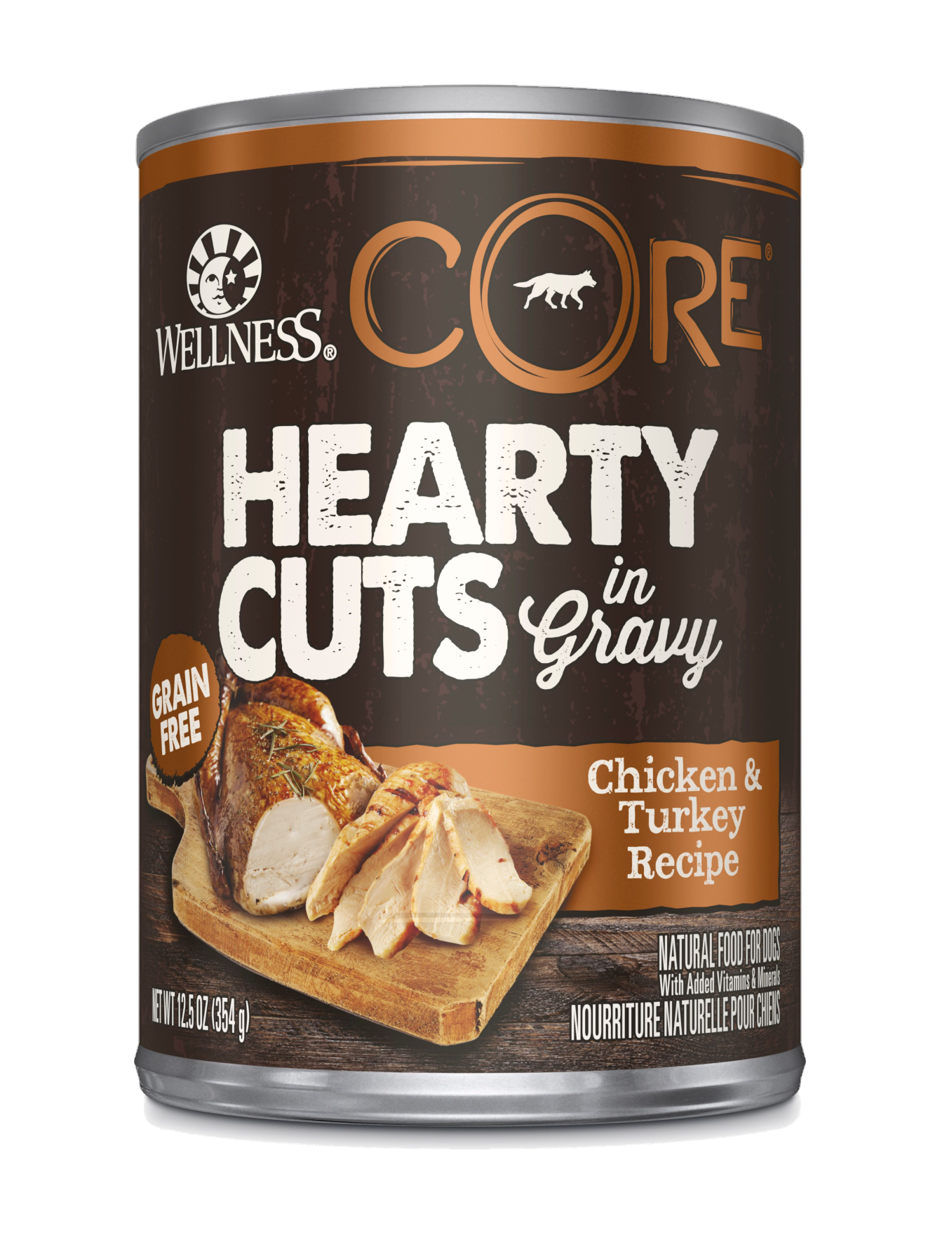 Wellness CORE Hearty Cuts in Gravy Chicken & Turkey Wet Dog Food 354g (EXP: 01 May 2027) image 3