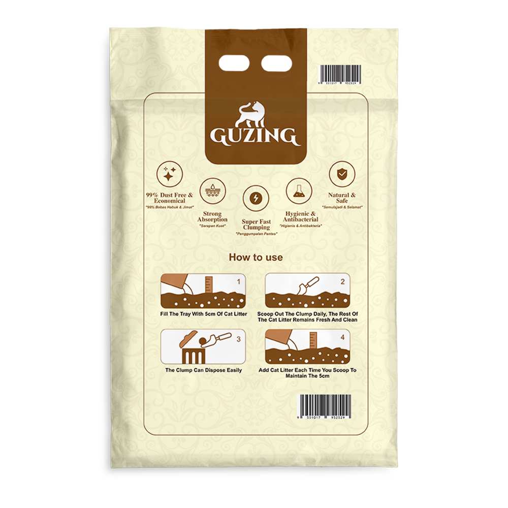 Guzing 10L (6kg) Coffee Bentonite Cat Litter image 2